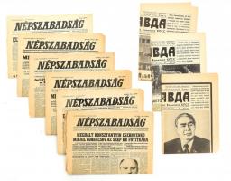 1982-1985 Jeles orosz pártvezetők haláláról megemlékező újságszámok (Andropov, Brezsnyev, Gorbacsov)