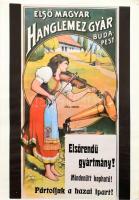 Századeleji magyar kereskedelmi plakátok reprint kiadása, mappában, 26 db