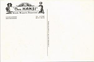 "Chez Hansi" Grande Brasserie Alsacienne. Place de Rennes, Paris / French restaurant adver...