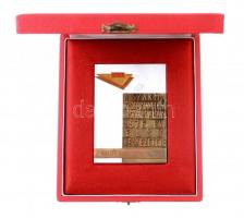 1975. "KISZ - A Szakma Kiváló Tanulója első helyezett" Al díjplakett Br rátéttel eredeti t...