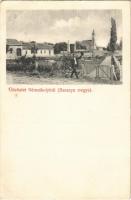 1909 Bóly, Németbóly; utca, emlékmű, templom. Körber Ferenc kiadása (EB)