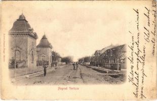 1901 Verőce, Nógrádverőce; utca, Erzsébet lak, villa. Zoller József kiadása (kis szakadás / small tear)