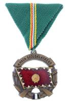 1964. A Haza Szolgálatáért Érdemérem bronz fokozat zománcozott Br kitüntetések mellszalagon, tokban T:1- NMK 698.