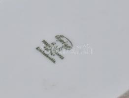 Epiag Pirkenhammer fedeles díszváza, kobaltkékkel festett porcelán, plasztikus arannyal díszítve, ko...