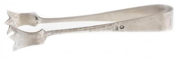 Ezüst(Ag) cukorcsipesz, jelzett, h: 10,5 cm, nettó: 25 g