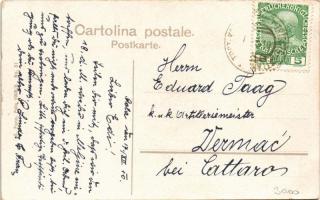 1910 Pola, Pula; Crocevia Campomarzo, Medolino / Medulin / utca / street