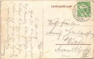 1912 Szászsebes, Mühlbach, Sebesul Sasesc, Sebes; Siculorum utca, Wachsmann & Dück húscsarnok, G...