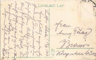 1917 Arad, Andrássy tér, autóbusz, Első Magyar Általános biztosító társaság, Nemzeti Baleset biztosí...