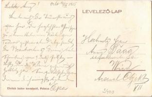 1915 Palocsa, Plavec; Római katolikus templom. Ehrlich Izidor kiadása / Roman Catholic church (Rb)