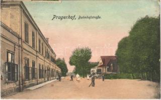 1916 Pragersko, Pragerhof; Bahnhofstrasse / street near railway station (EK)