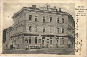 Olomouc, Olmütz; Stadthof Stadt-Neugasse, Restauration, Sparkassa, Restaurateur Franz Reichel / restaurant and savings bank (EK)