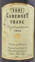 1994 Vincze Béla, Egri Cabernet franc 1994 bontatlan palack nemzetközi díjnyertes vörösbor.Jól tárol...