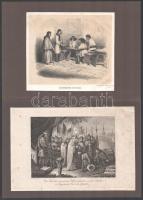 11 db acélmetszet, benne 4 Rohbock: Kiszkőszeg, Dévény, Vöröstorony szoros, Dunai látkép + 7 db vegy...