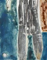 Misch Ádám (1935-1995): Lányok (cím nélkül), 1960-65 körül. Tűzzománc, fémlemez, jelzett, 22x15 cm