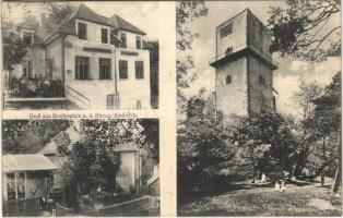 1912 Greifenstein a.d. Donau, Cafe Restaurant Josef Sp., tower (EK)