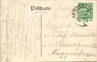 1912 Greifenstein a.d. Donau, Cafe Restaurant Josef Sp., tower (EK)