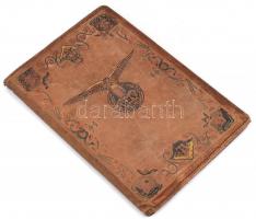 1937 IBUSZ utazási jegy IBUSZ-os bőrtokban