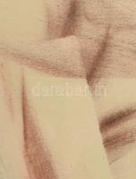 Ruzicskay jelzéssel: Absztrakt kompozíció. Színes ceruza, papír. Üvegezett fa keretben. 70×50 cm