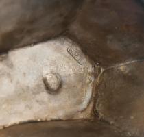 WMF gyufa, zsebóra és gyertyatartó. Ón, jelzett, kopott. m: 13 cm