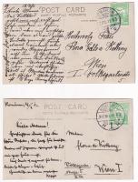 1912 Komárom, Komárnó; Kothny család lakás belsők, szobák / house interior, rooms - 2 db régi fotó /...