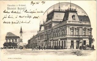 1905 Baja, Városház, Fő tér, Diamant Lajos üzlete. Kollár A. kiadása (EK)