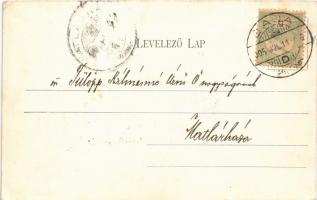 1905 Baja, Városház, Fő tér, Diamant Lajos üzlete. Kollár A. kiadása (EK)