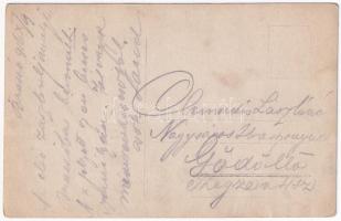 1916 Brassó, Kronstadt, Brasov; 300. honvéd gyalogezred I. zászlóalj katonái a város bevételekor a F...