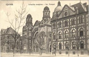 1914 Újvidék, Novi Sad; Izraelita templom, zsinagóga. Ábrahám János kiadása / synagogue