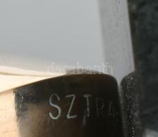 Sztrákos László (1954): Lebegés, öntött, polírozott bronz, m:36,5 cm, Jelezve: Sztrákos