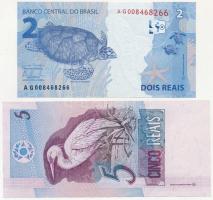 Brazília (2013.) 2R + (2009.) 5R T:I-II
Brazil (2013.) 2 Reais + (2009.) 5 Reais C:UNC-XF