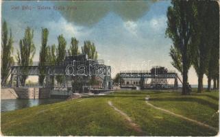 1929 Óbecse, Stari Becej; Ferenc (Péter király) csatorna zsilip / channel lock (fl)