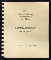 1934 Egy osztrák fiú nyaralása, német nyelvű bécsi kiadás, szépen festett illusztrációkkal