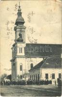 1925 Hódság, Odzaci; Római katolikus templom. Rausch Ede kiadása / church (Rb)