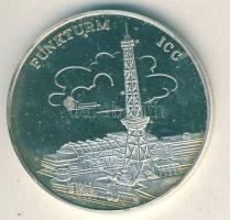 NSZK 1987. "750 éves Berlin-Funkturm ICC" Ag emlékérem 19,5g T:PP