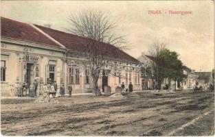 1913 India, Indija; Fő utca, útépítés, Carl Neumann üzlete és saját kiadása / Hauptgasse / main street, shop, road construction (Rb)