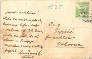 1913 India, Indija; Fő utca, útépítés, Carl Neumann üzlete és saját kiadása / Hauptgasse / main stre...