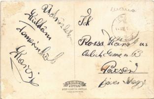 1944 Temerin, Római katolikus templom, Hősök szobra, Matkovics kastély / church, military heroes sta...