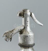 Johanna Cluj feliratos szódás, szikvizes üveg. Hiányos, sérült. 29 cm