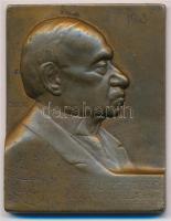 Csillag István (1881-1968) 1913. lovag Falk Zsigmond 70 éves nyomdászságának emlékére bronz emlékplakett (47x60mm) T:2 ph.