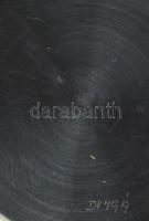 Dogma kézi felhúzós karóra, fekete számlappal. működő, jó állapotban d: 36 mm