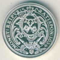 Német Államok/Regensburg 1634. Thaler Ag utánverete T:PP Eredeti tokban (sérült), tanúsítvánnyal!