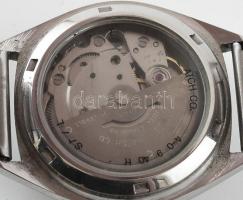 Citizen automata férfi karóra, fém szíjjal, működő, jó állapotban d: 34 mm