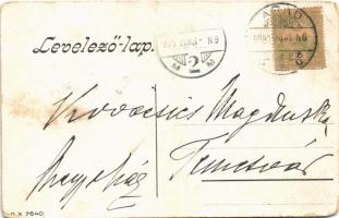 1906 Kassa, Kosice; Franck kávé-pótlék tulipános hazafias reklámlapja / Franck coffee-substitute adv...