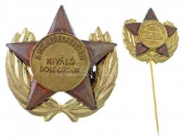 ~1970. A Belkereskedelem Kiváló Dolgozója aranyozott kitüntetés miniatűrrel, eredeti tokban T:2