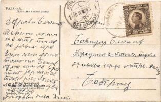 Palánka, Bácspalánka, Backa Palanka; Fő utca, üzletek / main street, shops