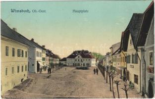 Wimsbach, Hauptplatz / main square + "K.u.k. 3. Regiment d. Tiroler Kaiser Jäger I. Ersatzkompagnie" (fl)