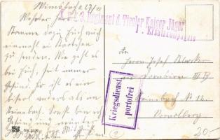 Wimsbach, Hauptplatz / main square + "K.u.k. 3. Regiment d. Tiroler Kaiser Jäger I. Ersatzkompa...