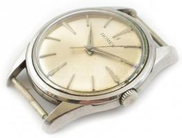 Borel kézi felhúzós fém tokos karóra, kis karc a számlapon. Működő, jó állapotban d: 34 mm