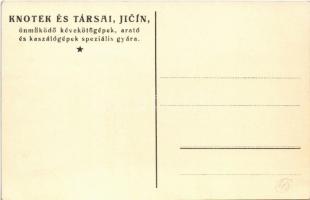 Knotek és Társai (Jicín) önműködő kévekötőgépek, arató és kaszálógépek speciális gyára / Czech farm ...