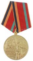 Szovjetunió 1975. A Nagy Honvédő Háború befejezésének 30. évfordulójának alkalmából aranyozott fém kitüntetés mellszalagon T:1- Soviet Union 1975. 30th anniversary of the end of the Great Great Patriotic War gilt metal medallion on ribbon C:AU